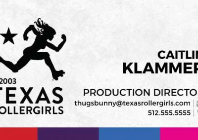 Texas Rollergirls Business Cards