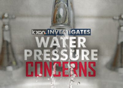 KXAN Investigates Water Pressure Concerns Monitor/OTS Graphic